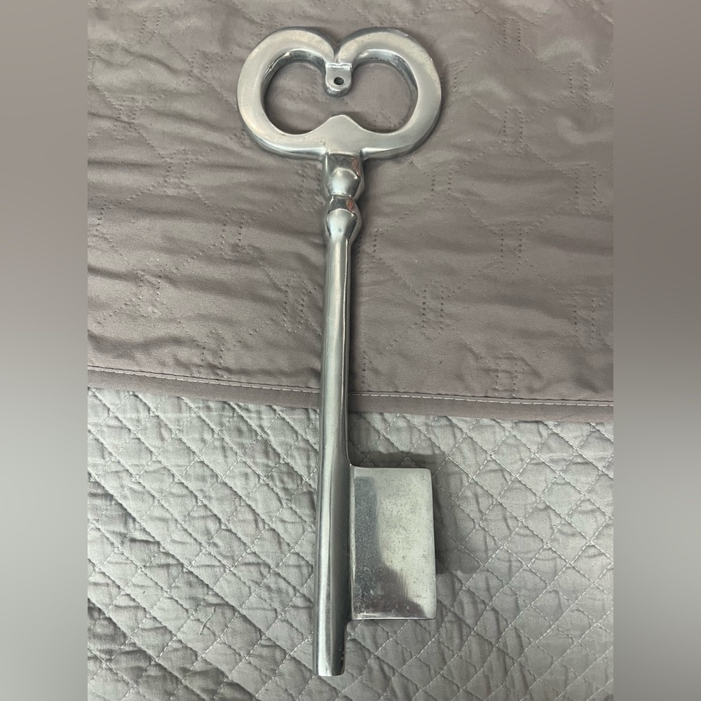 Silver Decorative Key Wall Art